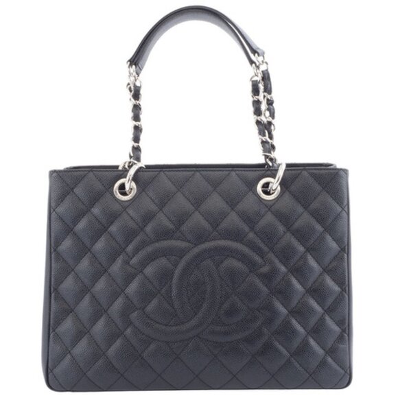Chanel Caviar GST Chain Tote Bag A50955 Black / Silver Hardware - COA included - Picture 1 of 12
